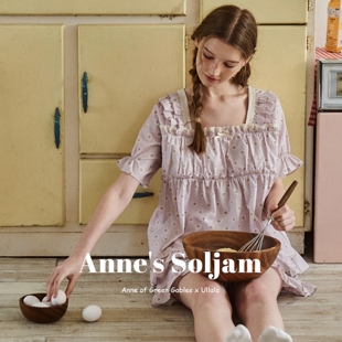 ULLALA韩国乌拉拉睡衣女2026夏纯棉甜美蕾丝边碎花方领短袖家居服