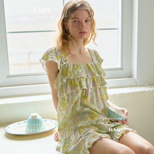ULLALA韩国乌拉拉无袖睡衣睡裙女