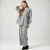 Hello Kitty韩国睡衣女2025秋纯棉卡通凯蒂猫印花圆领睡衣套装 女