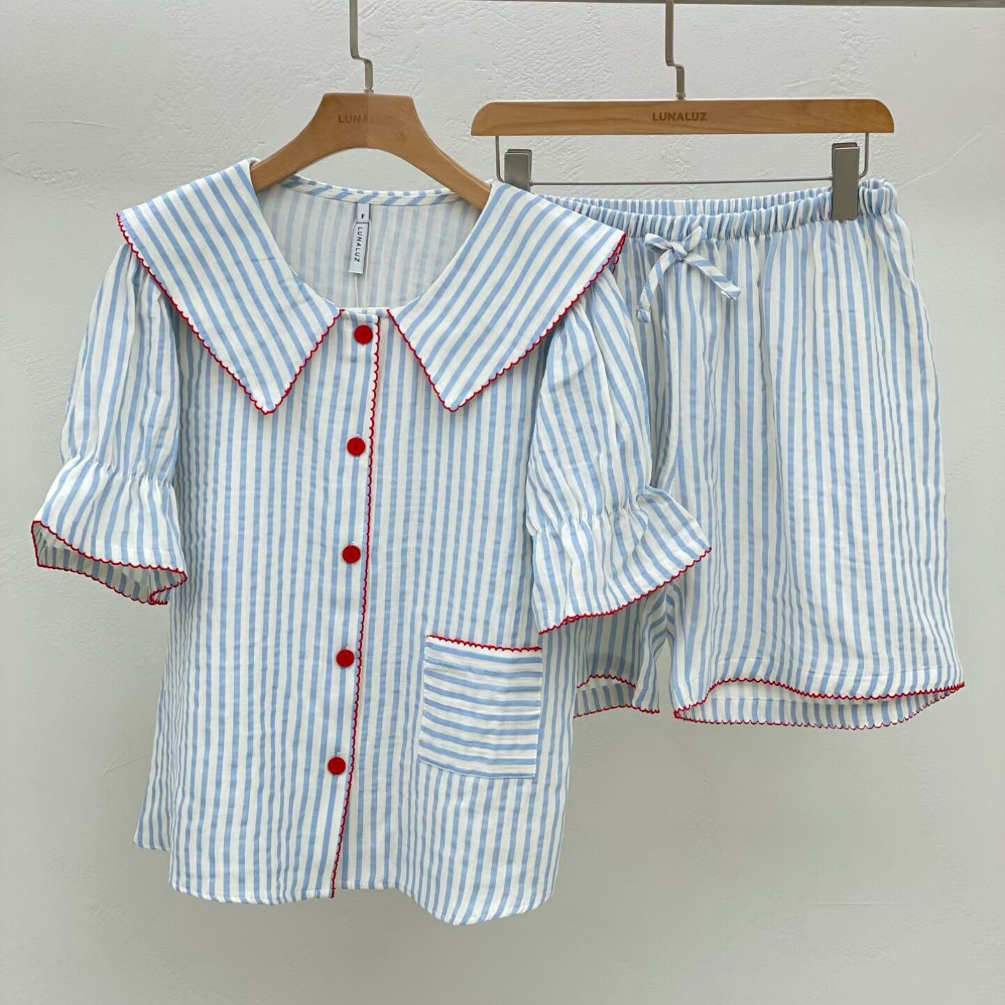 LUNALUZ韩国进口情侣家居服纯棉