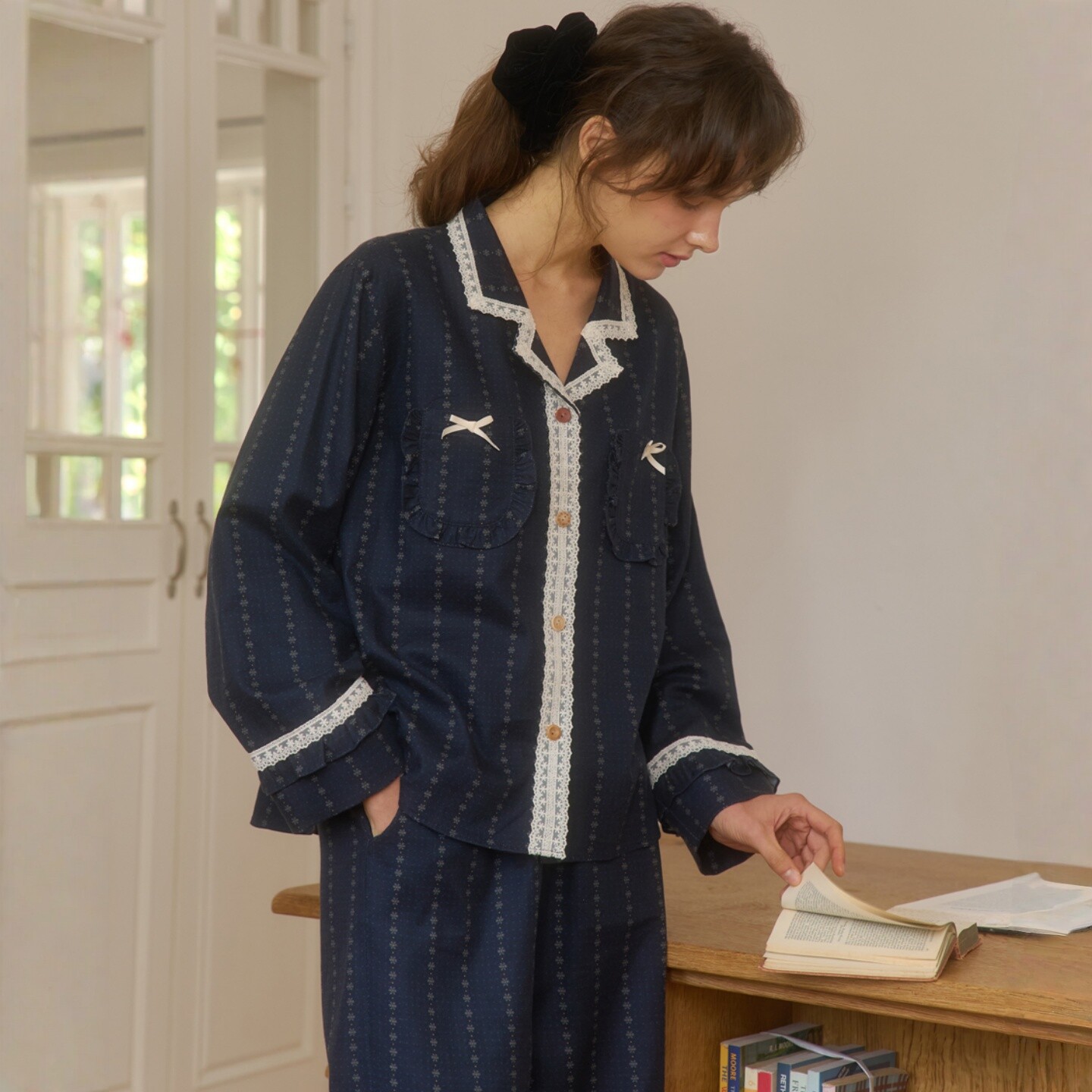 ULLALA韩国磨毛棉休闲家居服女