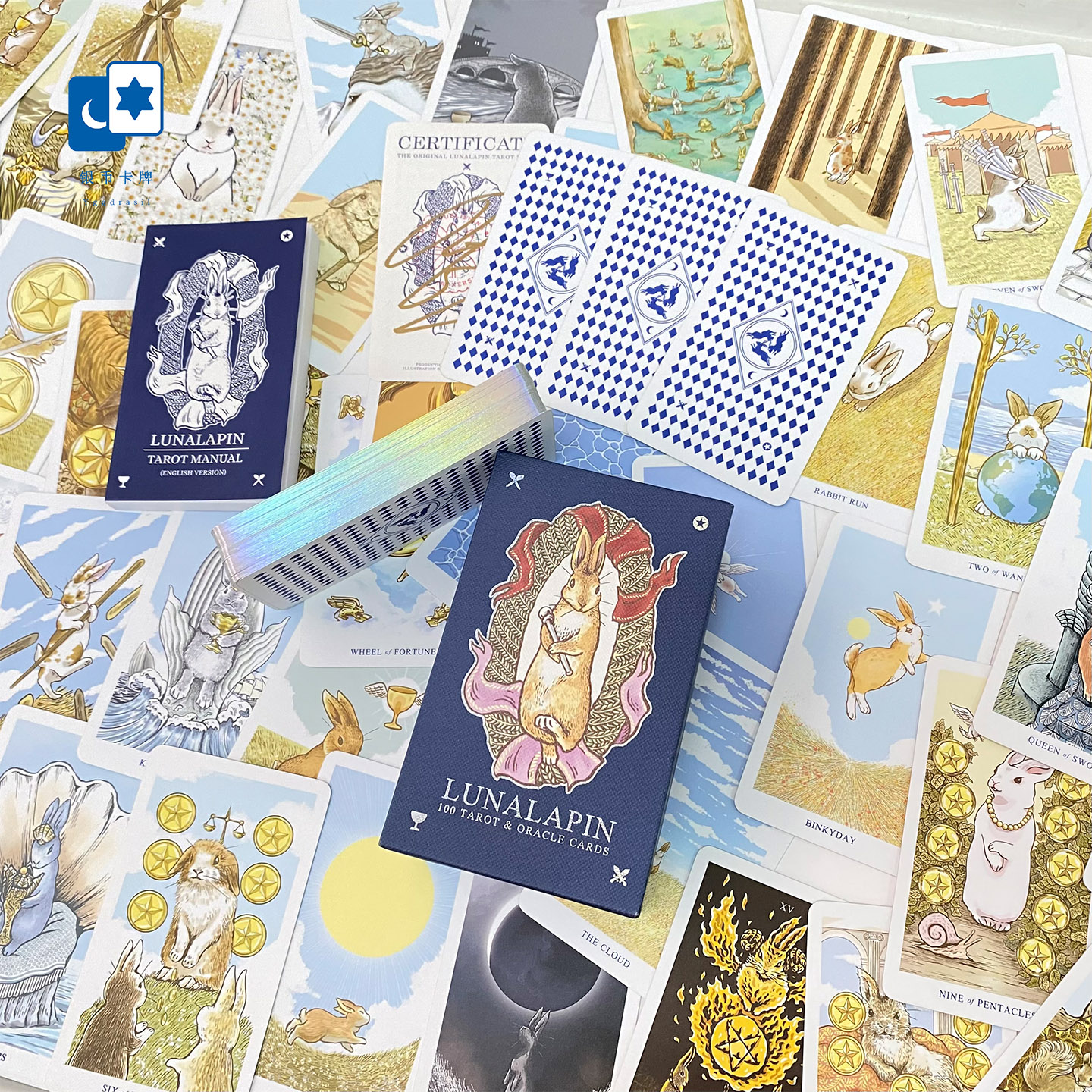 进口正版 月下兔塔罗牌 Lunalapin Tarot 100张 泰国桌游卡牌