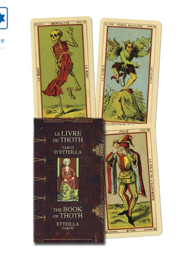 进口正版 伊忒拉透特塔罗牌 Book of Thoth Etteilla 桌游卡牌