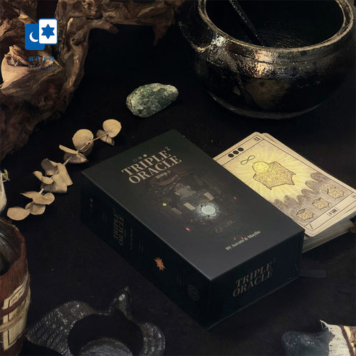 原装正版三相神谕卡黑芯纸礼盒 Triple Oracle 卡西系列桌游卡牌