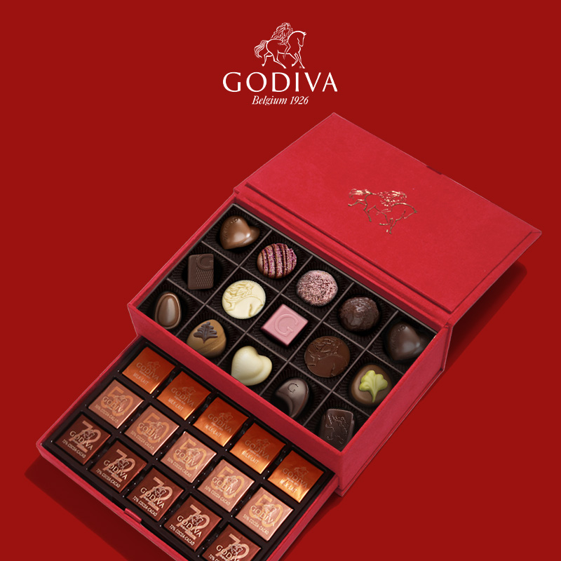 【新品上市】GODIVA歌帝梵巧克力优选礼盒生日礼物黑巧零食送女友