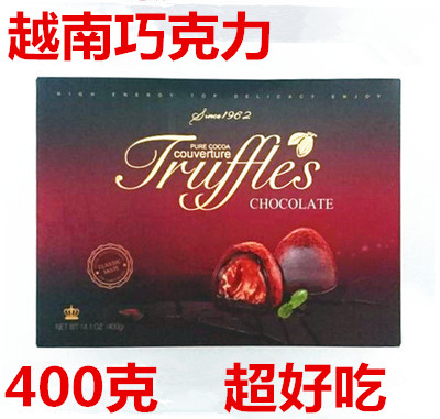 正品越南Truffles艾菲尔玛丽娜松露巧克力400g盒装进口好吃零食包