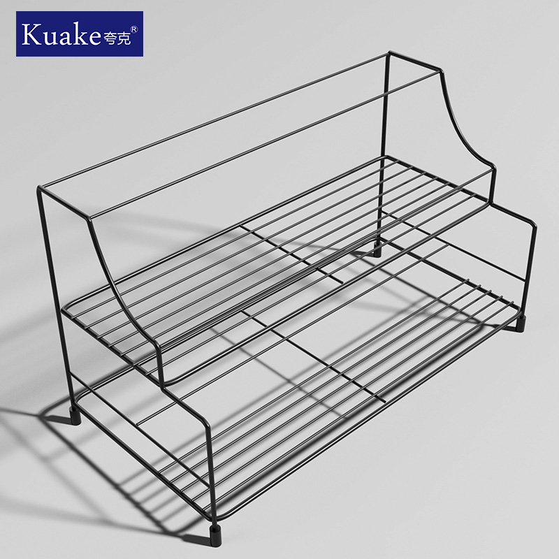厨房置物架桌上家用大全油壶调料架多层简约收纳架省空间铁艺架子 厨房/烹饪用具 调料置物架 原图主图