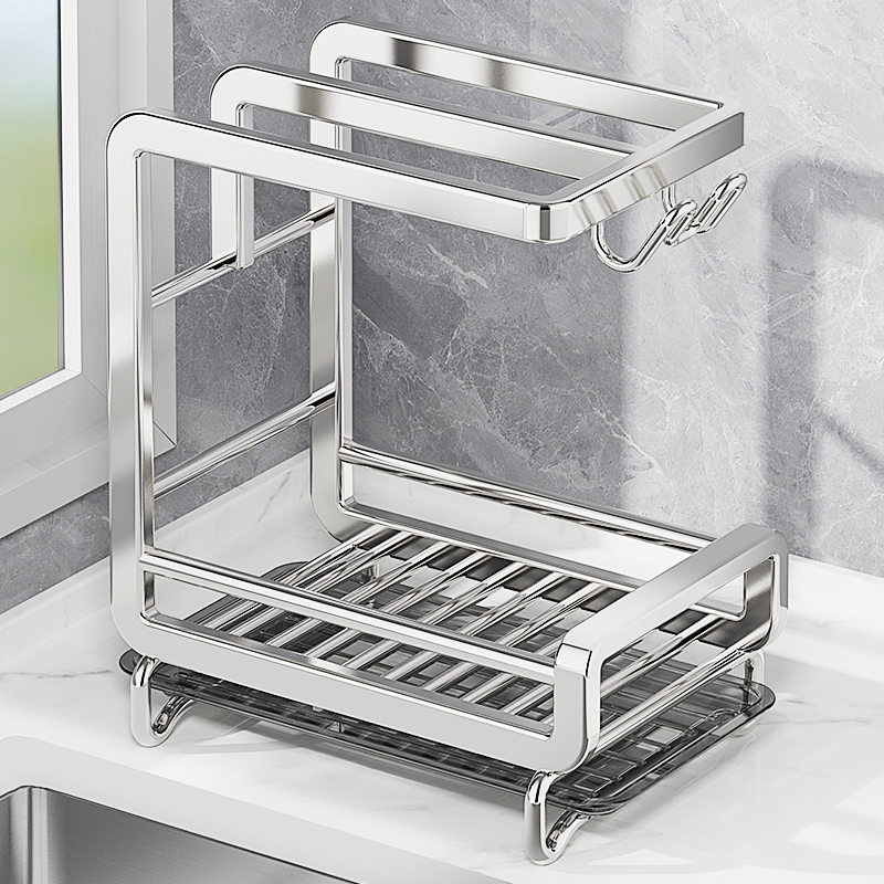 不锈钢抹布架毛巾架沥水架