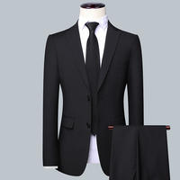High-end thin 400-pound plus-size suit set, 2-piece suit set, loose business best man, professional casual thumbnail 3