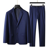 High-end thin 400-pound plus-size suit set, 2-piece suit set, loose business best man, professional casual thumbnail 8