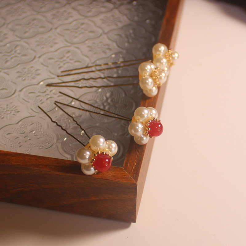 唐风珍珠小u钗点缀发簪花苞簪子汉服发饰明制古风花朵基础头饰,饰品/流行首饰/时尚饰品新,发饰,淘宝优惠券,粉丝福利购,淘宝优惠卷