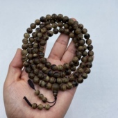 9分沉正区达拉干树心油沉香佛珠8MM108颗重30克清凉乳香味十足