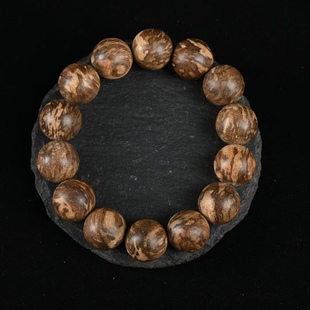 9分沉达拉干 瘤疤料子纯手工打磨佛珠17MM30克清凉乳香 行云纹