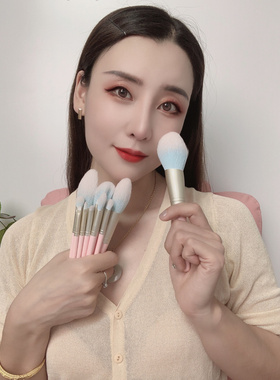 玖歌制刷水果布丁限量 速干毛化妆刷套装超柔软14支新手送包GD168