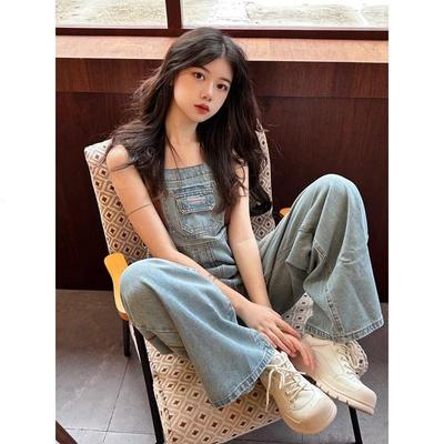 小个子一米五裤牛仔背带