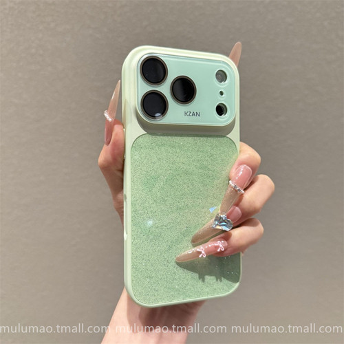 ins高颜值闪粉水波纹适用苹果18promax手机壳iPhone16Pro新款15ProMax超好看14网红13女款pm秒变17大视窗防摔