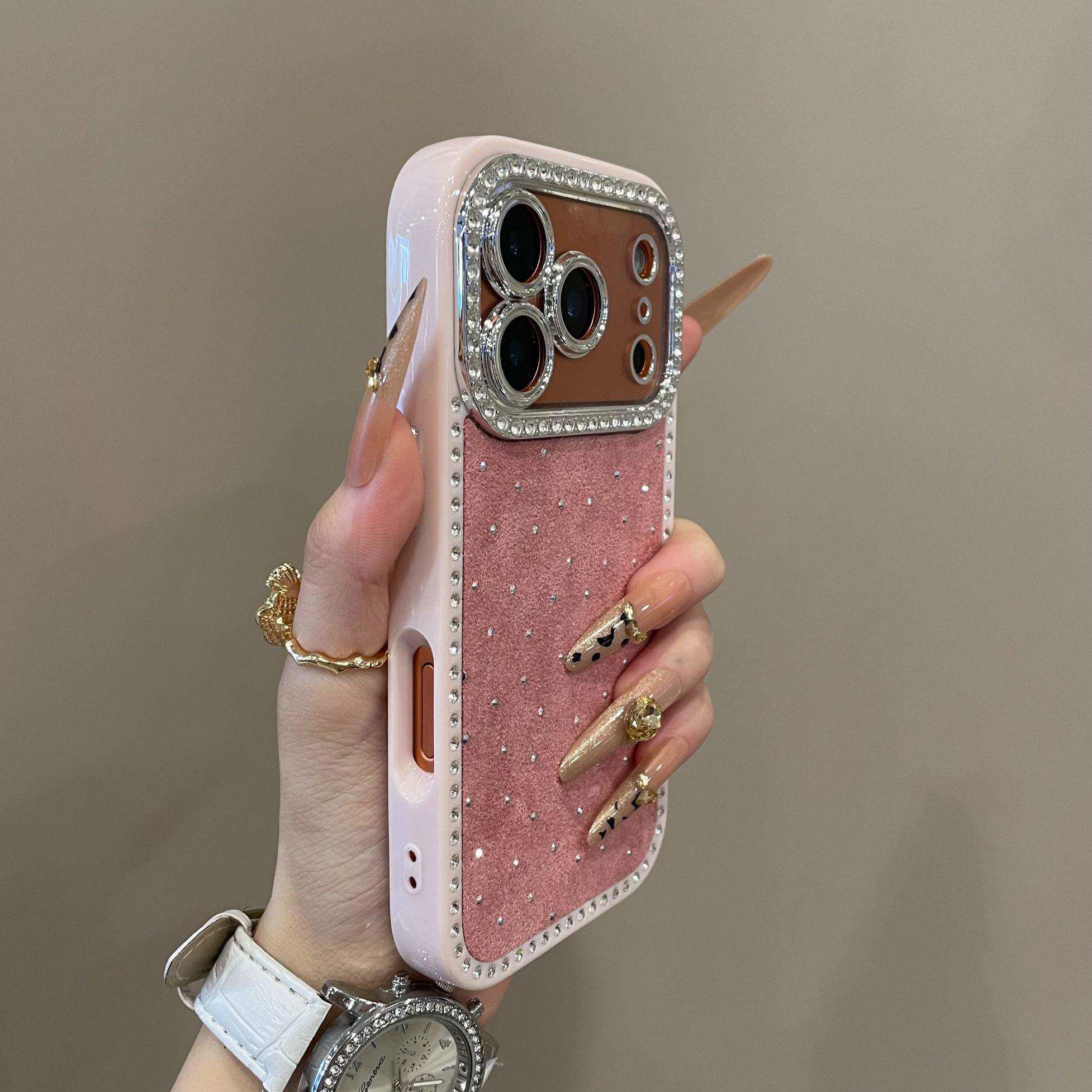 高级感双面点钻绒布适用iPhone17promax手机壳15新款17pro网红女款13创意全包防摔16pro超好看17保护套,3C数码配件,手机保护套/壳,淘宝优惠券,粉丝福利购,淘宝优惠卷