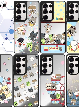 新款bbnexdo门童手机壳Magsafe磁吸镜面防摔保护壳适用于三星Galaxy S25ultra/S25/S24/S23ultra可爱个性创意