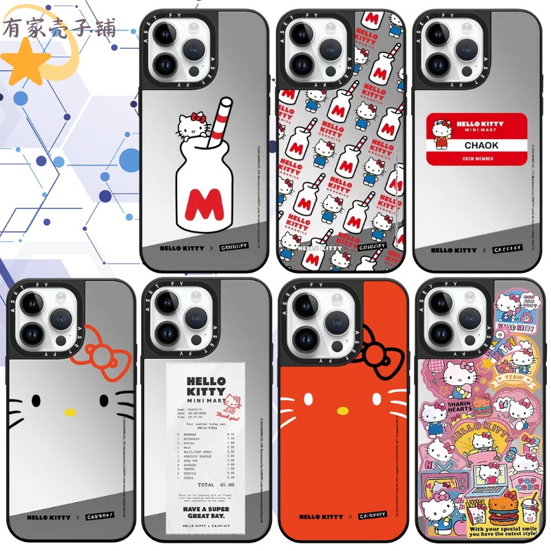 CASE Hellokitty 手机壳防摔磁吸镜面magsafe保护壳亚克力适用于苹果iphone16promax/16pro/15/14/13可爱卡通