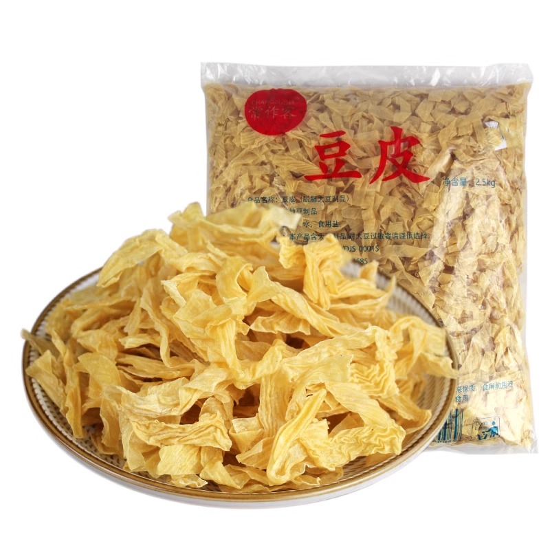 常作客东北豆腐皮10斤豆皮丝干货油豆皮腐竹油皮豆制品2.5kg*2