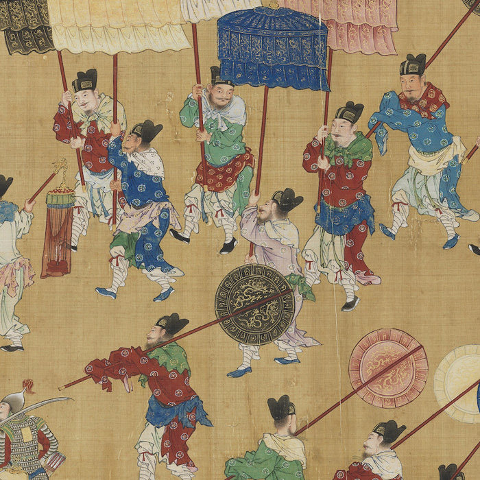 人出警入跸图超高清古画古籍艺考术收藏工笔国画美术临摹装饰素材