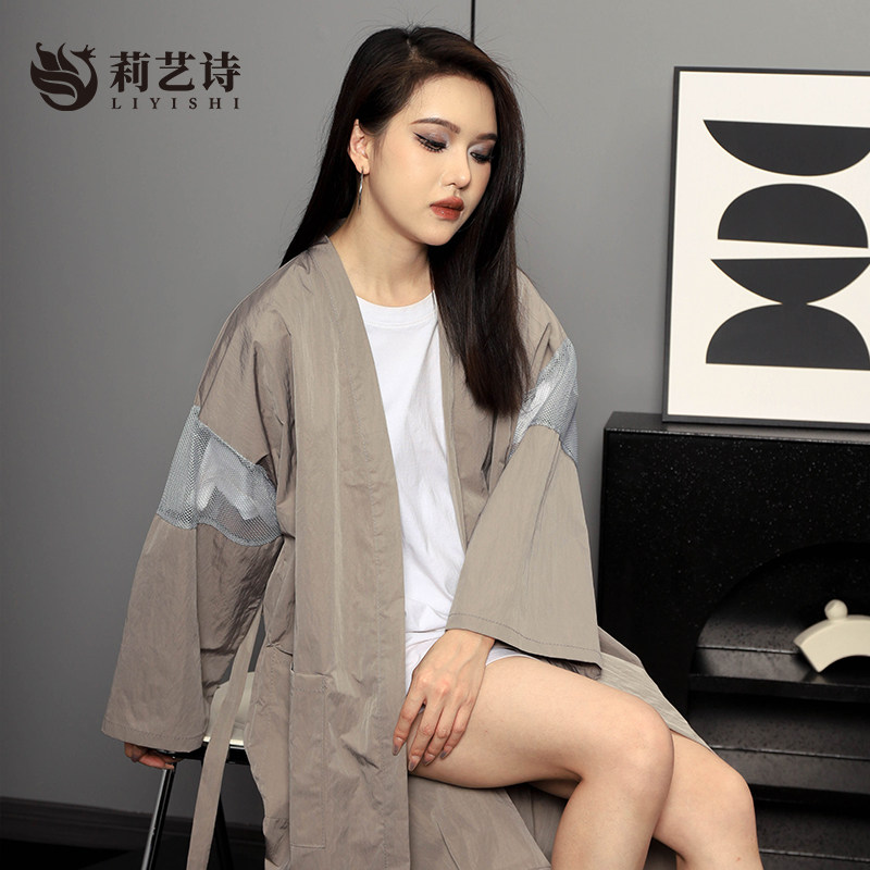 理发店客服围布美发客袍发廊剪发和服高档染发顾客服美容院SPA服