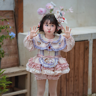 小粗腿原创达菲玫玫女童连衣裙新款蓬蓬裙公主裙休闲卡通外出儿童