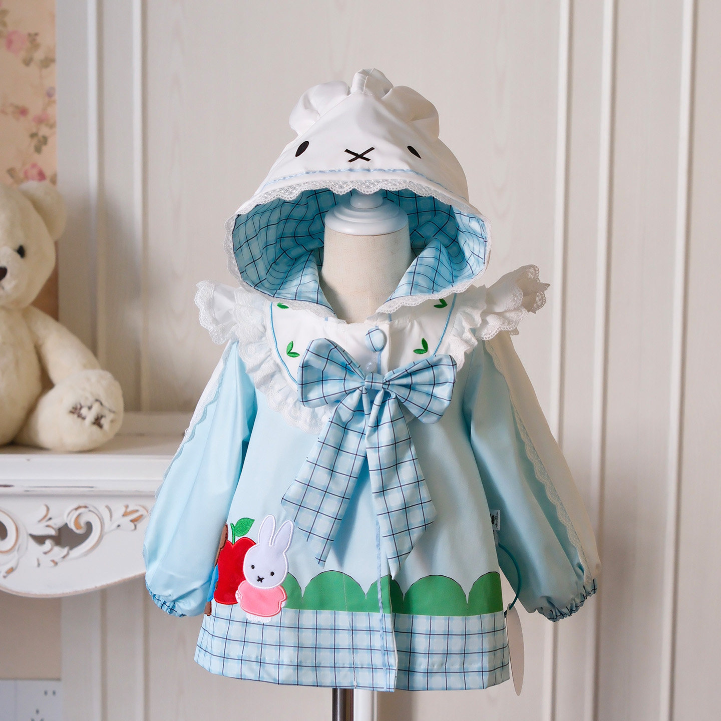 粗腿原创女童风衣米菲连帽可爱休闲防风户外2025秋冬新款单件外套,童装/婴儿装/亲子装,风衣,淘宝优惠券,粉丝福利购,淘宝优惠卷