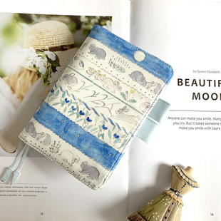 面大师 卯兔 春夏新品小清新手工定页A5A6手帐书衣笔记本学生可爱