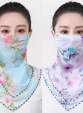 雪纺薄款透气挂耳面纱口罩