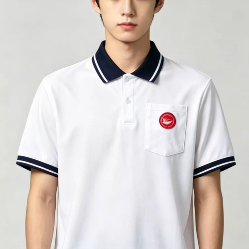 广州协和中学校服学生夏装短袖上衣协和初中高中校服套装