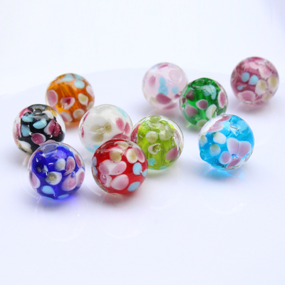 diy耳环项链编织头饰多色琉璃珠