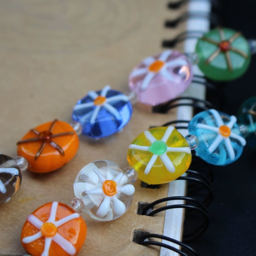 Милые бусины в форме цветка ручной работы, аксессуар, браслет, ожерелье и серьги