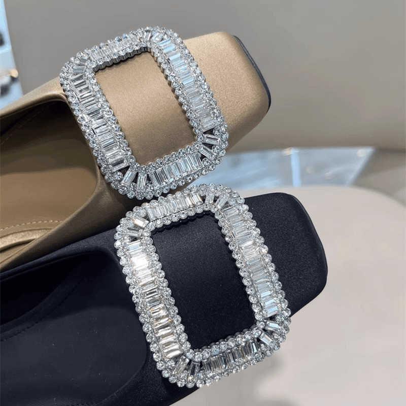 水钻气质欧货平底方头单鞋女潮流百搭2024年春冬新款软皮浅口低跟,女鞋,浅口单鞋,淘宝优惠券,粉丝福利购,淘宝优惠卷