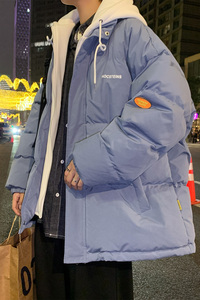 大货5万已入仓 S-4XL  男士假两件加厚棉衣外套  2199P105 控138图片