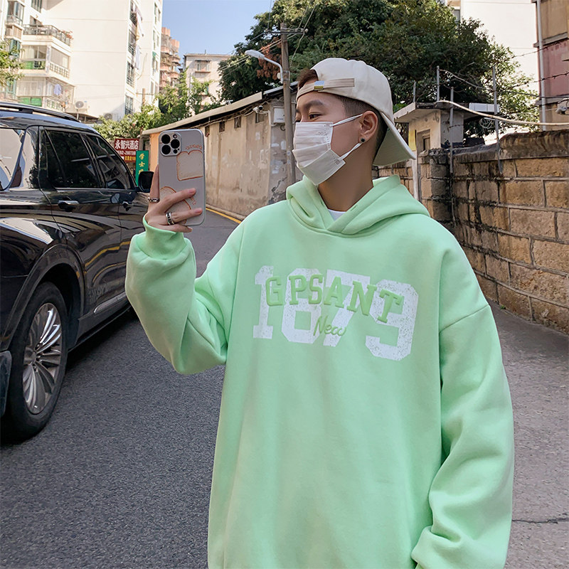 2024春季泡泡印连帽卫衣男女同款A333P55控78,男装卫衣,电商A309