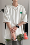 夏季主推款华夫格绣标短袖t恤男女同款021P35控48，男装T恤，电商A309
