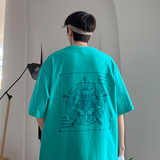 塔罗牌短袖t恤男夏季潮牌纯棉半袖A339P25，男装T恤，电商A309