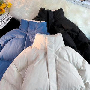 现货3万+得物直播品质冬季羊羔毛加厚棉服外套 666TP80图片