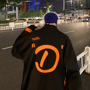 半高领卫衣男秋冬加绒加厚上衣潮牌情侣装外套 419P65图片