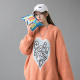 慵懒风宽松加厚毛衣女生甜美针织衫MY315P75控98，女装针织衫/毛衣，电商A309