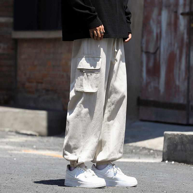 秋季百搭休闲裤男潮牌工装裤日系cityboy束脚裤A367P65控88,男装休闲裤,电商A309