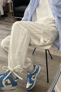 秋季新款潮牌休閑褲男士寬松工裝褲 A336P50圖片