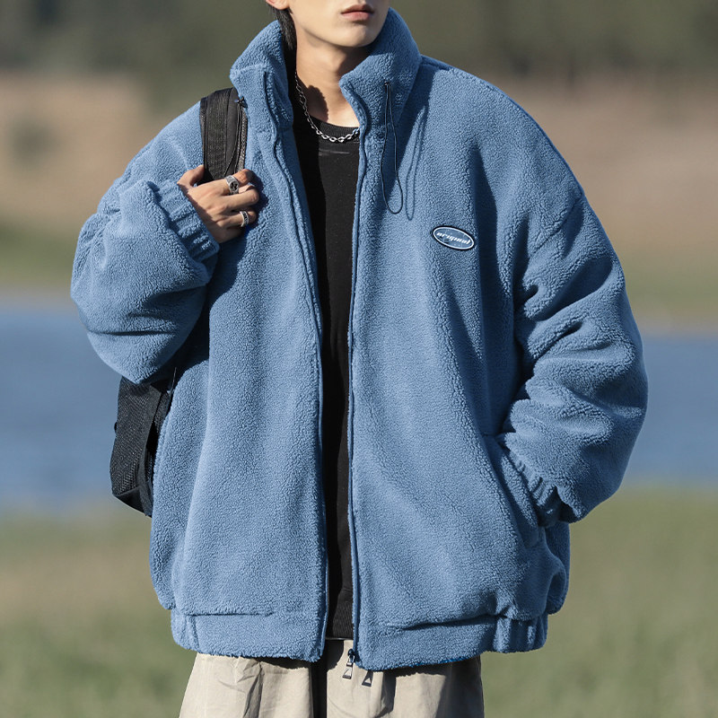 羊羔绒外套男冬款加厚棉衣102P110控148,男装棉衣,电商A309