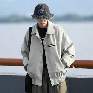 主推款~cityboy秋季麂皮绒夹克男潮牌机车棒球服外套 A365P90图片