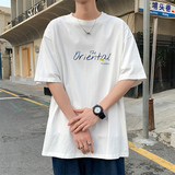 夏季宽松潮牌塔罗牌印花大码纯棉短袖男女同款A339P25，男装T恤，电商A309