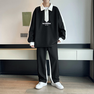 2024新款卫衣卫裤两件套学生潮牌运动服套装 TZ369P100图片