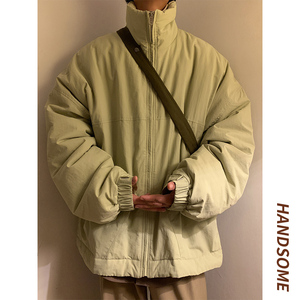主推！美式廓版工装棉服男防风保暖加厚棉衣外套 101P128控168图片