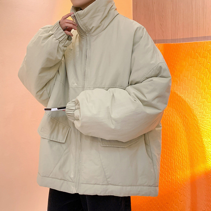 主推大货~冬季防风加厚棉服外套男宽松立领工装棉衣101P128控168图片