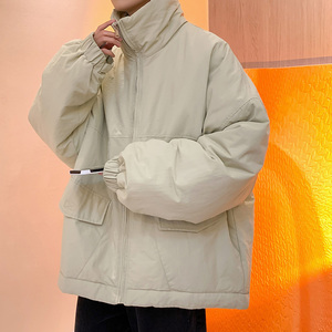 主推大货~冬季防风加厚棉服外套男宽松立领工装棉衣101P128控168图片